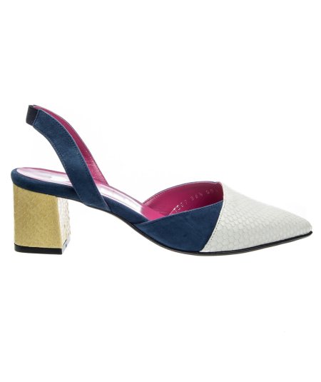 LE BABE 1259 SLINGBACK STAMPA PITONE 5CM