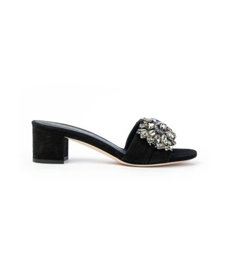 EDDICUOMO SANDALO FASCIA STRASS TACCO 50