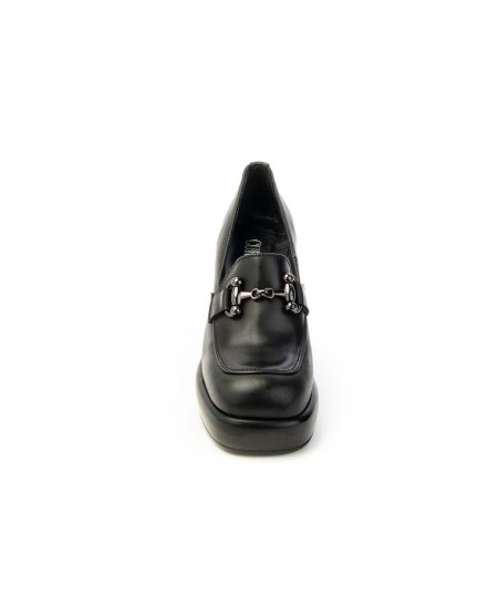 Curiosite` scarpe 2139 Mocassino Morsetto con plateau donna