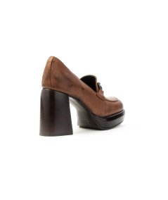 Curiosite` scarpe 2139 Mocassino Morsetto con plateau donna