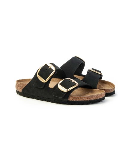 Birkenstock Arizona Big Buckle sandali 1023290 black nubuk