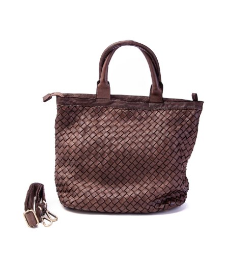 Conceria Fiorentina Borsa Intrecciata in pelle 5276 Small Donna