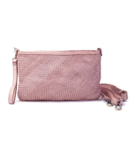 Conceria Fiorentina pochette in pelle intrecciata V047int Donna