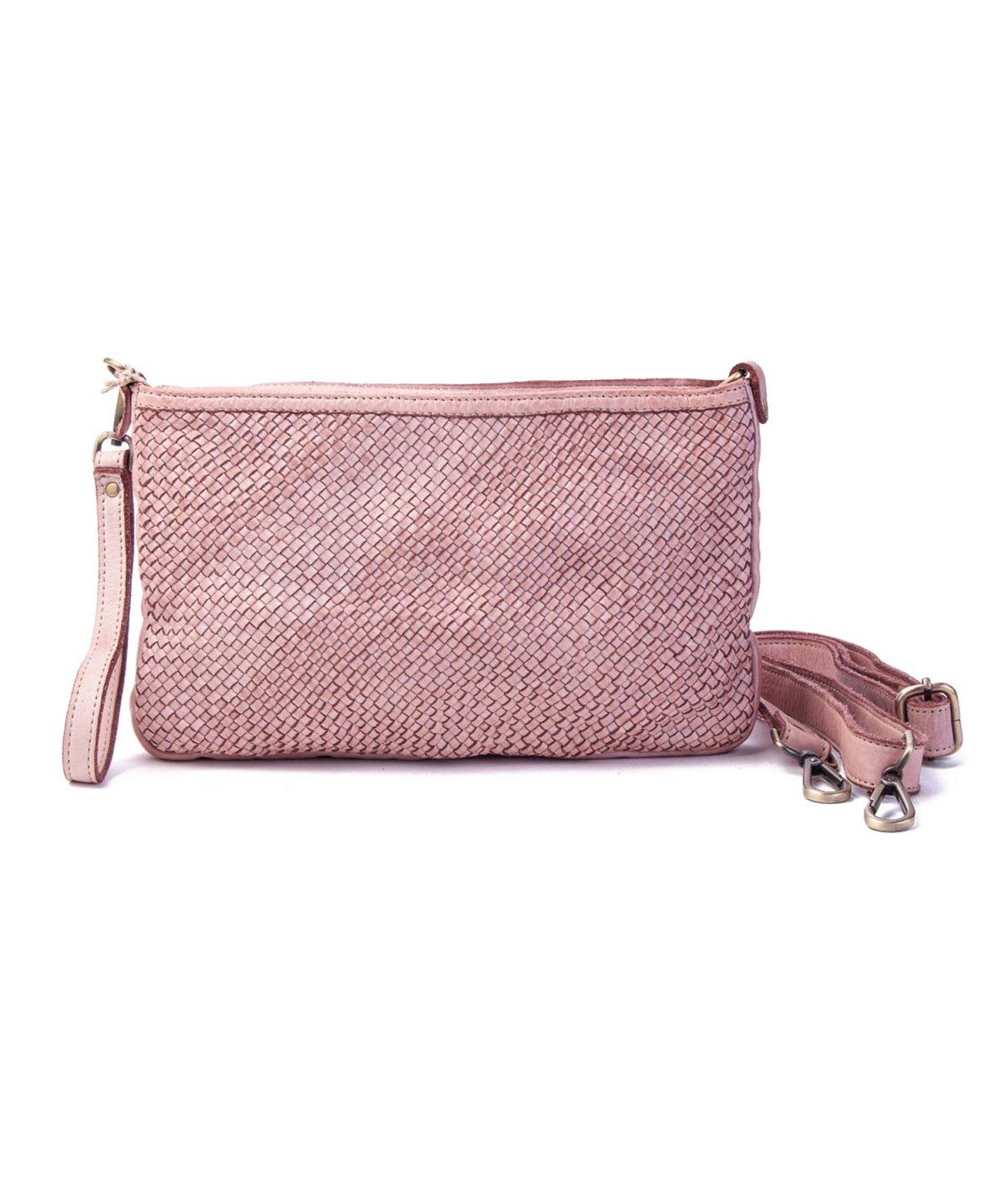 Conceria Fiorentina pochette in pelle intrecciata V047int Donna