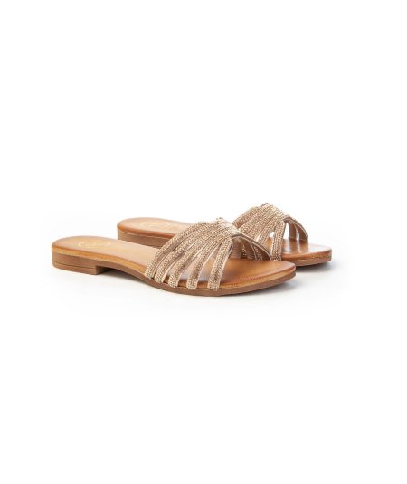 Sandalo a ciabatta con strass 18+ 8544 Donna