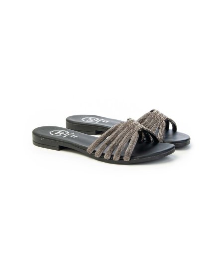 Sandalo a ciabatta con strass 18+ 8544 Donna