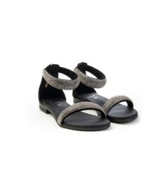 Sandalo tessuto e strass 18+ 8169 Donna