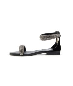 Sandalo tessuto e strass 18+ 8169 Donna