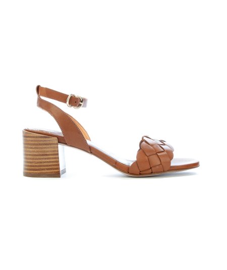 Sandalo con fascia intrecciata e tacco 6 cm Pedro Miralles 17156 Donna