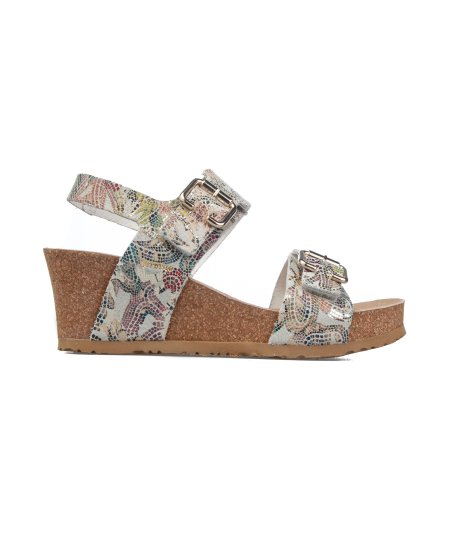 Sandalo con zeppa 6 cm a due fasce Mephisto Lissandra Donna