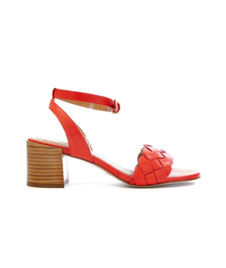 Sandalo con fascia intrecciata e tacco 6 cm Pedro Miralles 17156 Donna