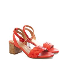 Sandalo con fascia intrecciata e tacco 6 cm Pedro Miralles 17156 Donna