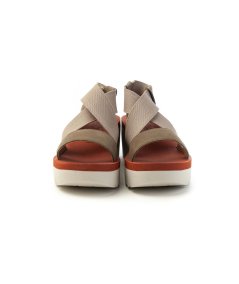 Sandalo fasce incrociate con zeppa 6 cm Fly London YABI922FLY Donna