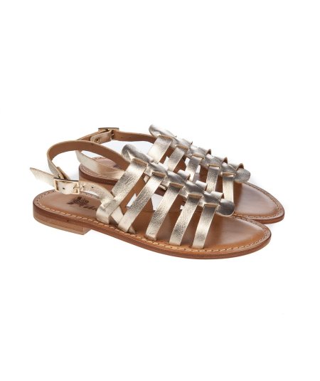 Sandalo metallizzato Kobra 14 Old Roman T10 Donna