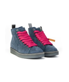 Panchic Polacchino P01w00700332052 lacci Ankle Boot suede and faux furs Uomo