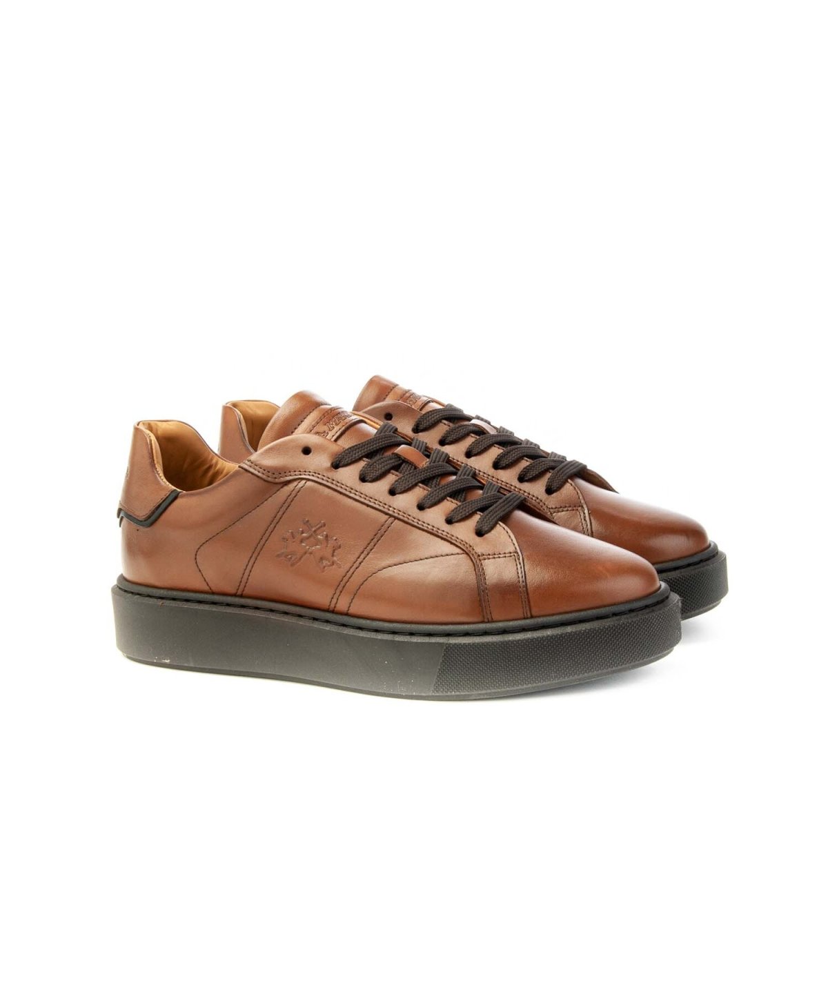 La Martina Sneakers Uomo Lfm242.001 Tennis Allacciata