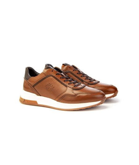 La Martina Sneaker lacci Lfm242.060 in pelle Uomo