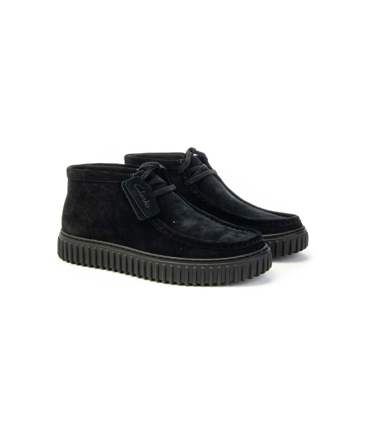 Clarks Polacco Lacci Torhill Hi 173664 In Camoscio Uomo