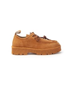 Panchic Scarpa Lace Up P99W in suede scamosciato Donna