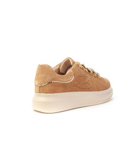 Sneaker Juliette Tosca Blu 2401s017 Accessorio Farfalle In Strass