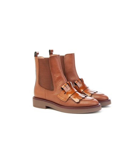 Stivaletto Hispanitas CHI243613C004 in pelle con frangia Donna