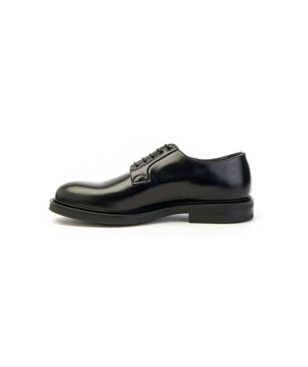 Derby Green George in Pelle Spazzolata Nero Uomo
