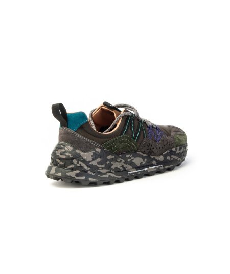 Sneaker Flower Mountain Washi Man 2017843011b74 con lacci Nero Antracite