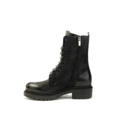 Anfibio Metissè MA964 in Nabuk Nero con Lacci Strass Donna