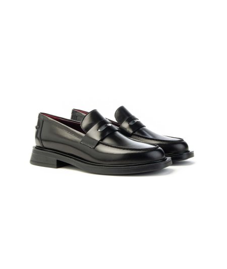 Mocassino Lorenzo Mari Ginevra in pelle con accessorio silver Donn
