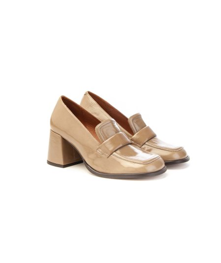 Mocassino Angel Alarcón 24587 in pelle con tacco Donna
