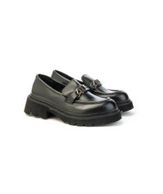 Mocassino Paciotti 4US STREET E002 in pelle con fibbia dorata Donna
