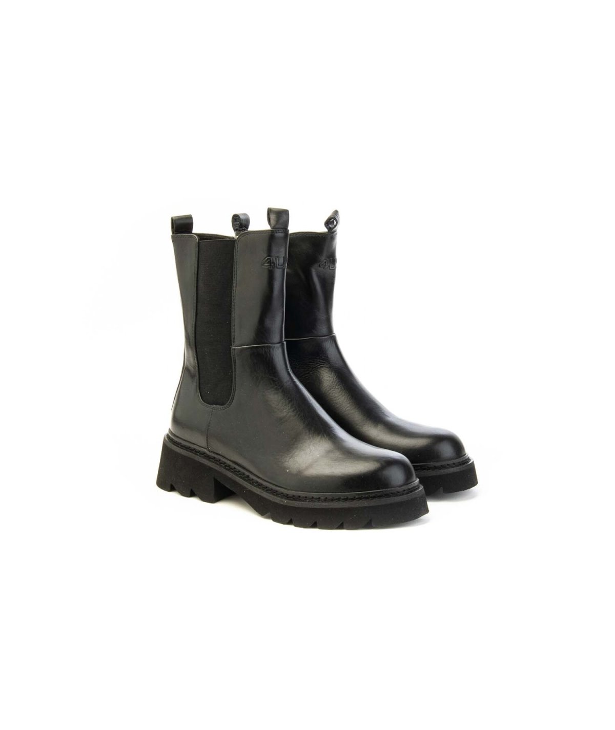 Stivaletto Paciotti 4US STREET E010 in pelle con suola alta Donna