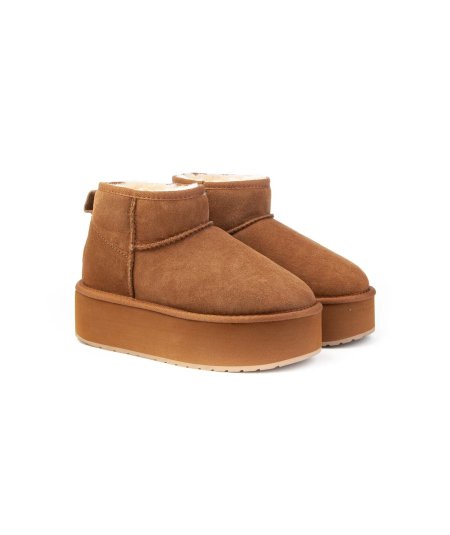 Stivaletto Emu W13082 Stinger Micro Flatform in montone con plateau Donna