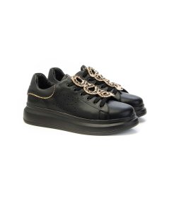 Sneaker Juliette Tosca Blu Sf2401s009 Con Accessorio Snake In Strass