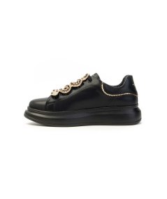 Sneaker Juliette Tosca Blu Sf2401s009 Con Accessorio Snake In Strass