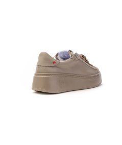Sneakers GIO+ PIA 246A in pelle malto con dettagli gioiello Donna