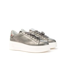 Sneakers GIO+ PIA 238A in pelle argento con dettagli decorativi Donna