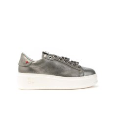 Sneakers GIO+ PIA 238A in pelle argento con dettagli decorativi Donna