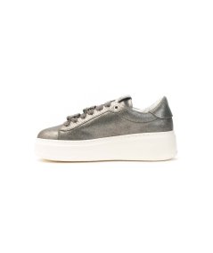 Sneakers GIO+ PIA 238A in pelle argento con dettagli decorativi Donna