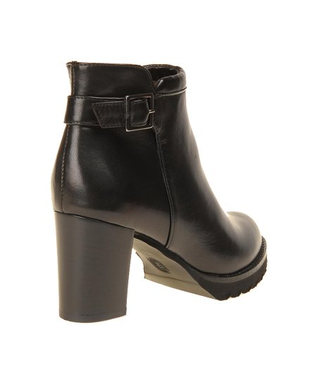 :Tronchetto in pelle nera con cinturino Calpierre Donna