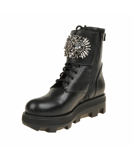 Anfibio H'oro in pelle con borchie Donna