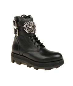 Anfibio H'oro in pelle con borchie Donna