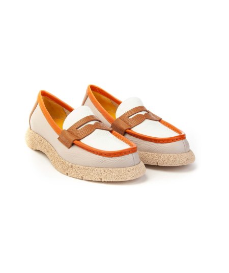 MARA BINI S146 MOCASSINO BICOLORE