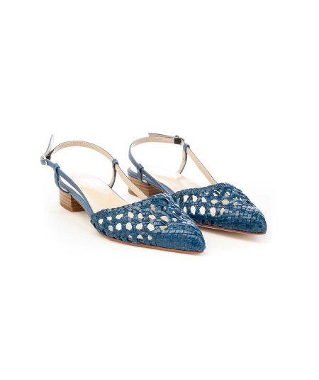 Kess slingback 21548 intrecciato a mano