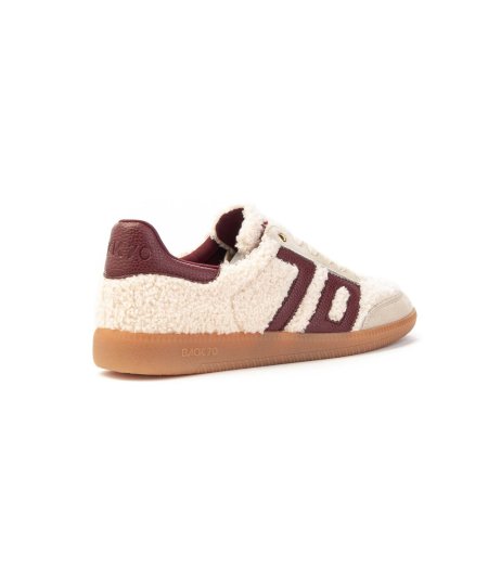 Sneakers Back 70 Teddy 303 in teddy false fur con lacci Donna