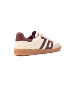 Sneakers Back 70 Teddy 303 in teddy false fur con lacci Donna