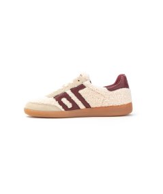 Sneakers Back 70 Teddy 303 in teddy false fur con lacci Donna