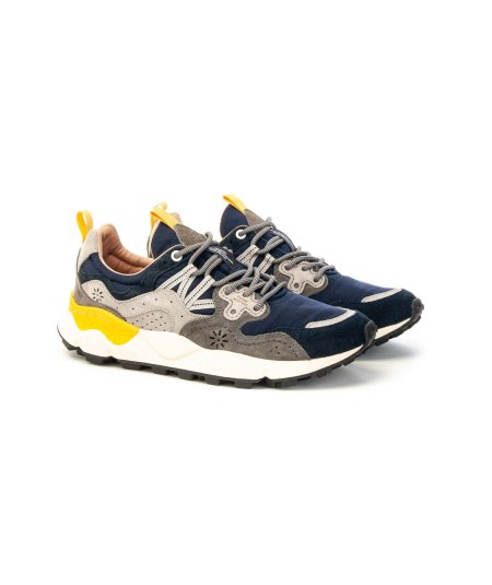 Sneaker Flower Mountain Yamano 3 Man 201781601c44 con lacci Navy Grigio