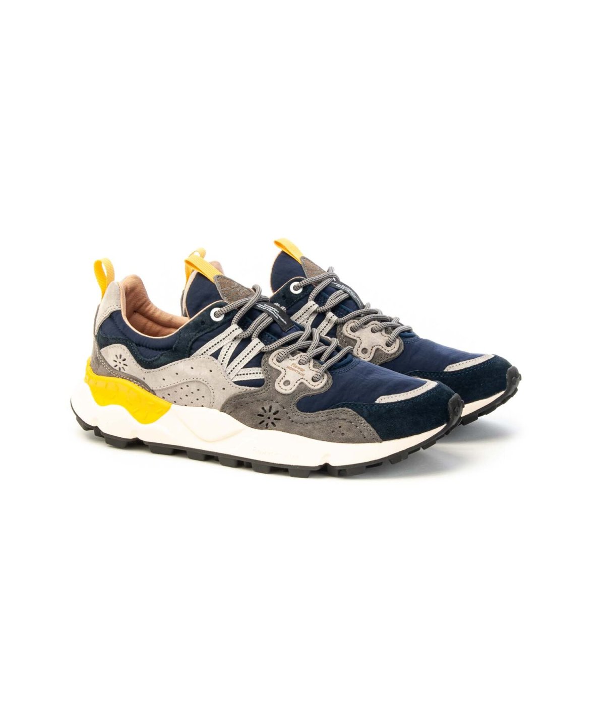 Sneaker Flower Mountain Yamano 3 Man 201781601c44 con lacci Navy Grigio