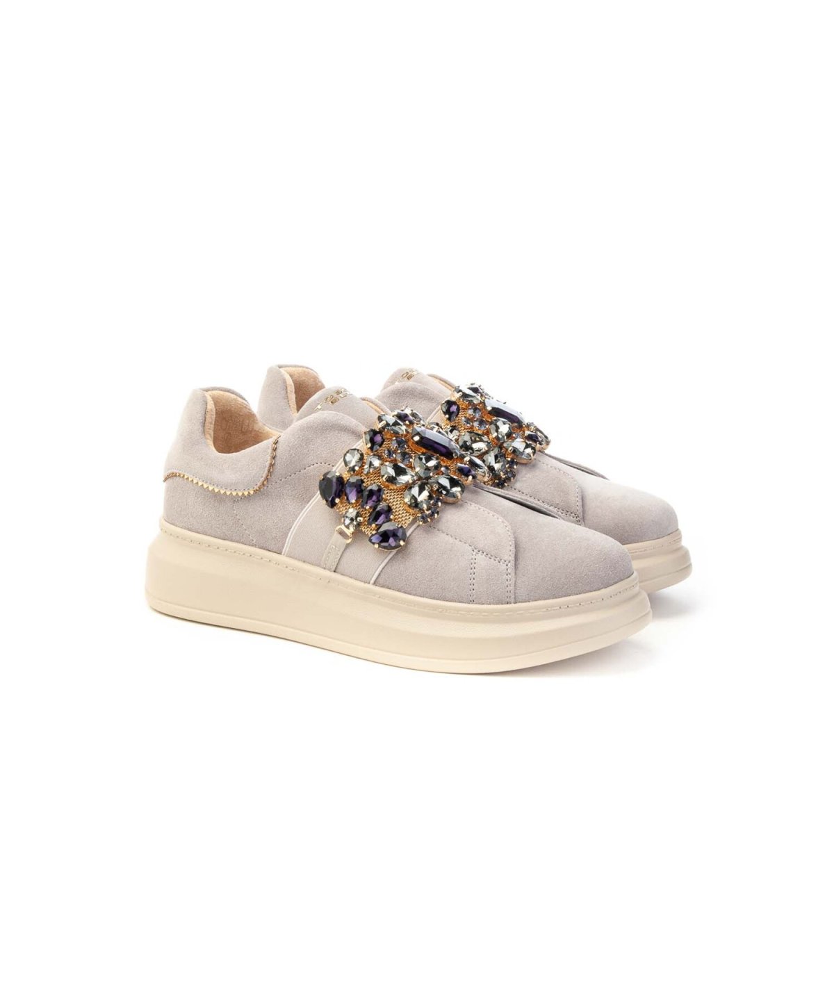 Sneaker Juliette Tosca Blu Sf2401s018 Slip On Fascia Strass